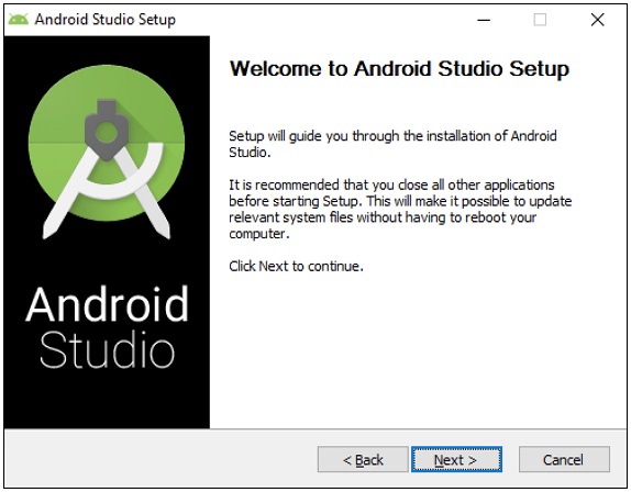 /images/Installing-Android-Studio/AndroidStudioWelcomeSetup.jpg